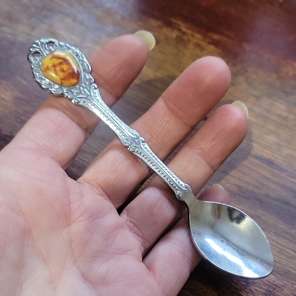 Silver Plated Dog Souvenir Spoon